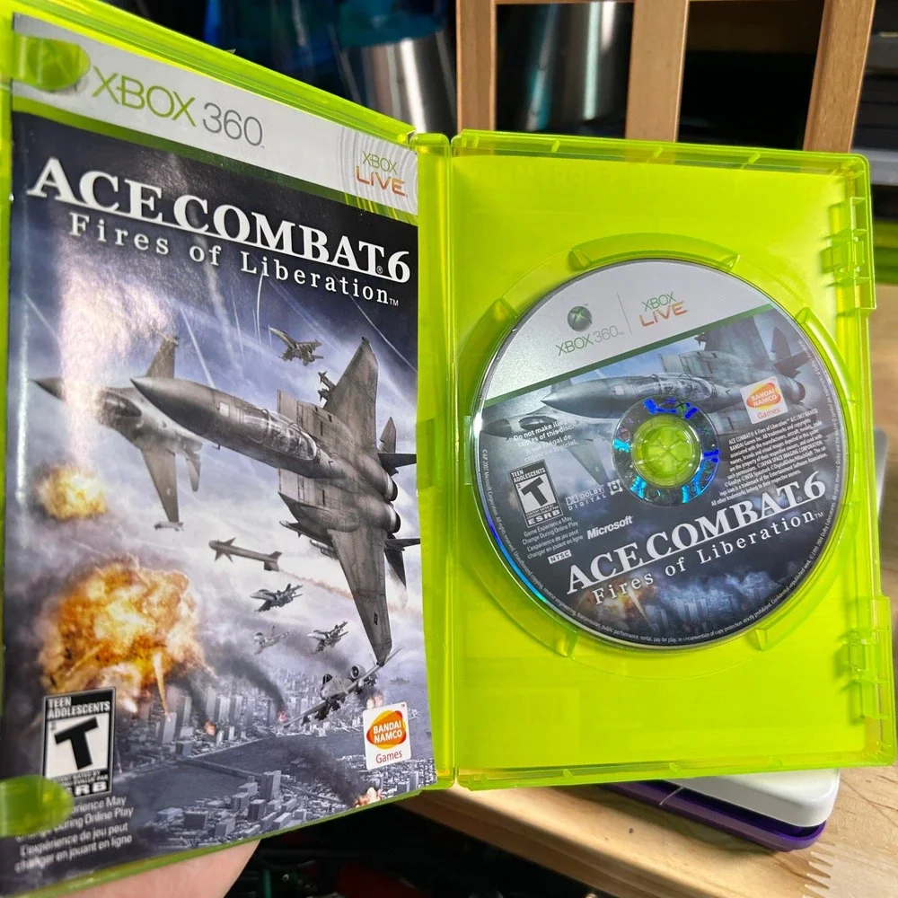 Ace Combat 6 Fires of Liberation Xbox 360 CIB Bandai Namco Flight Sim NTSC